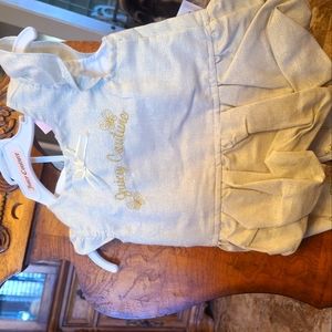 JUICY COUTURE 2 pc Gold & Cream Infant Girls , 18 Mos